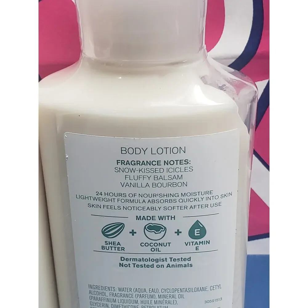 BBW Sleigh Rides & Snuggles Daily Nourishing Body Lotion 24 Hour Moisture 2 Pack